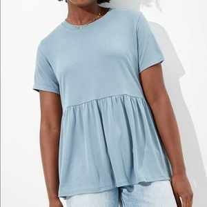 💙 AE Light Blue Babydoll Tee 💙